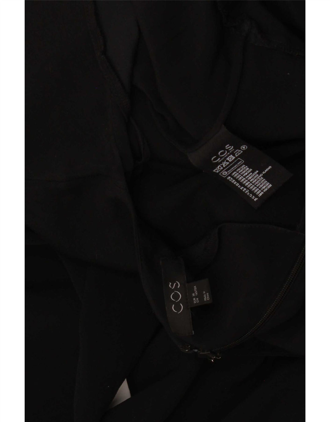 Cos Womens Jumpsuit EU 38 Medium Black Viscose