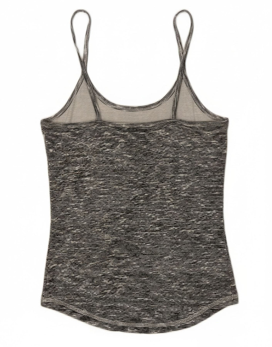 Champion Womens Cami Top UK 12 Medium Grey Flecked Cotton
