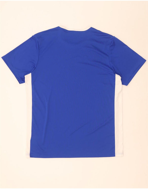 Adidas Mens Aeroready T-Shirt Top XL Blue Colourblock Polyester