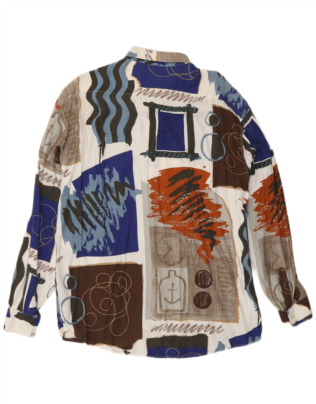 Tipo' S Mens Abstract Pattern Shirt Large Multicoloured Viscose