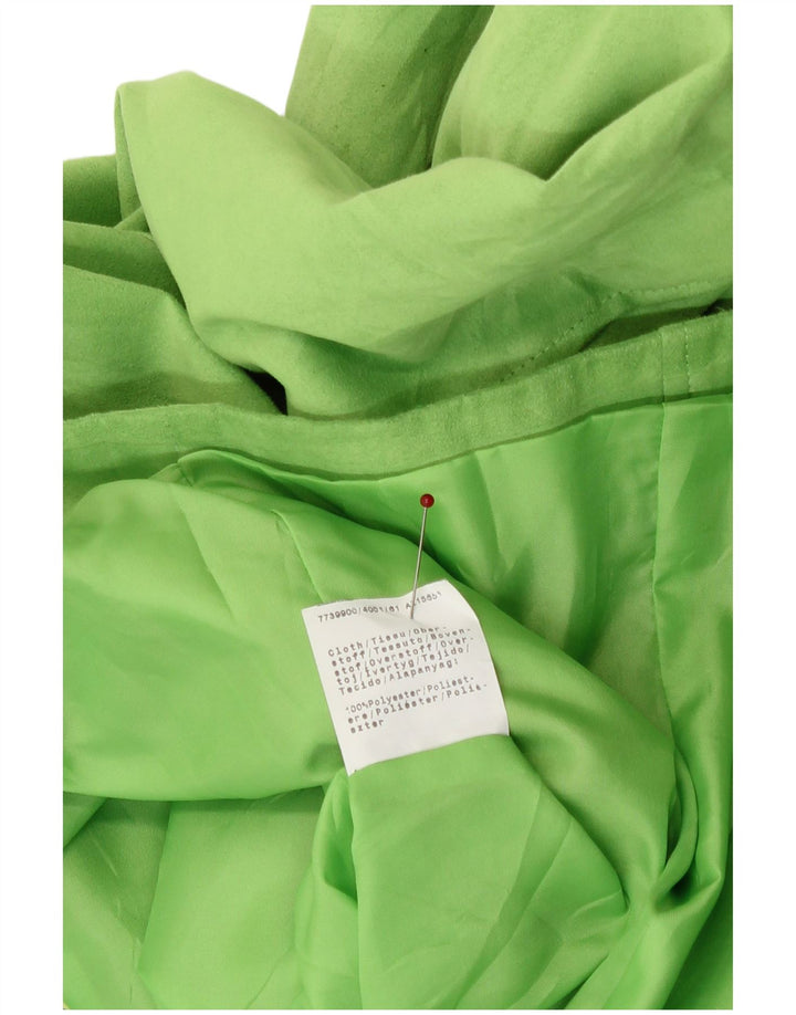 Vintage Womens Blazer Jacket UK 12 Medium Green Polyester