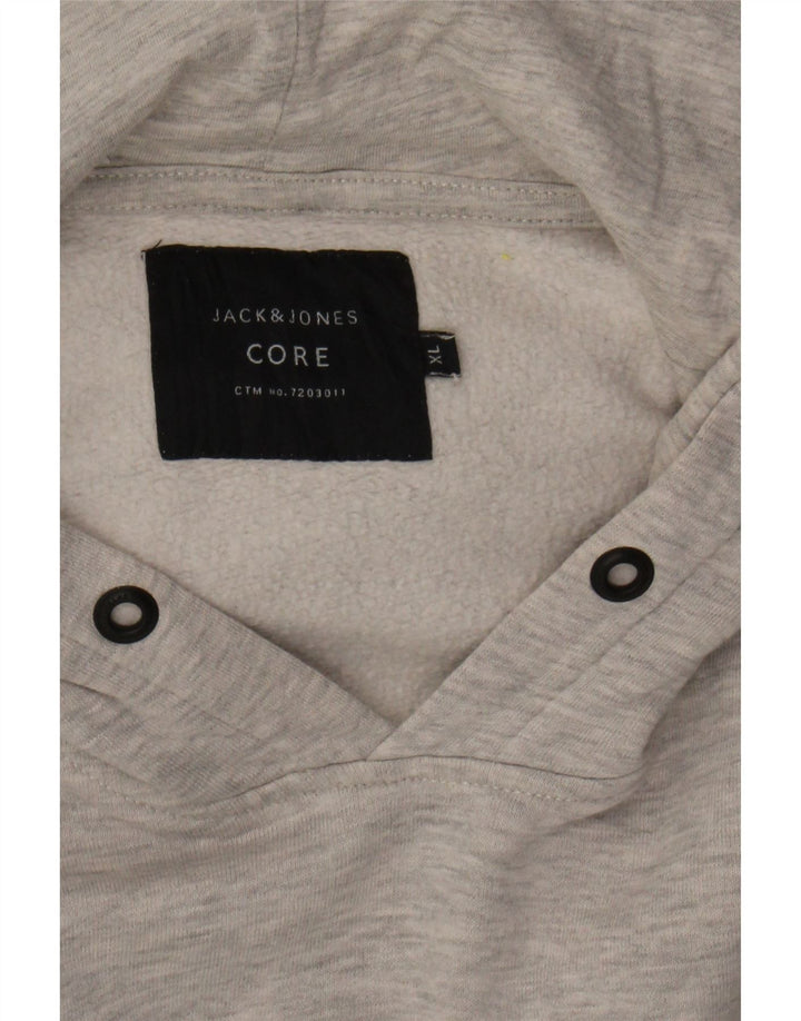 JACK & JONES Mens Hoodie Jumper XL Grey Cotton Vintage Jack & Jones and Second-Hand Jack & Jones from Messina Hembry 
