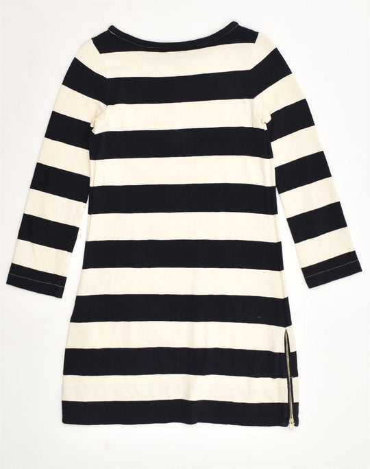 J crew black and white sales striped dress