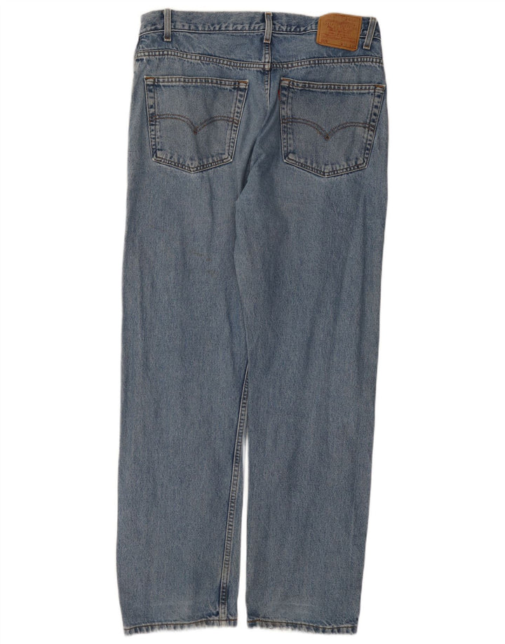 Levi's Mens 505 Regular Fit Straight Jeans W38 L32 Blue Cotton