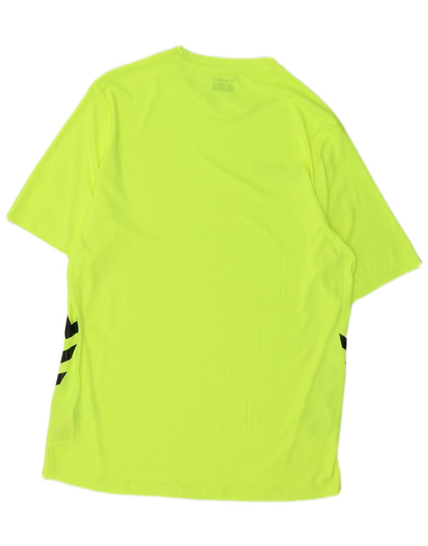 Hummel Mens Graphic T-Shirt Top Medium Green Polyester