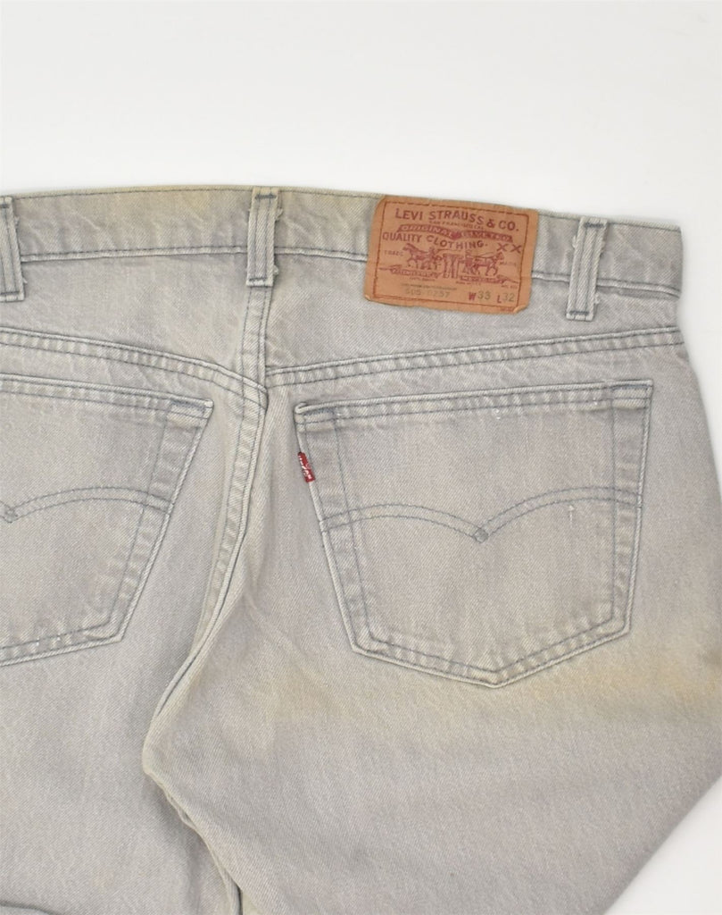 LEVI'S Mens 505 Slim Jeans W33 L32 Grey Cotton | Vintage Levi's | Thrift | Second-Hand Levi's | Used Clothing | Messina Hembry 