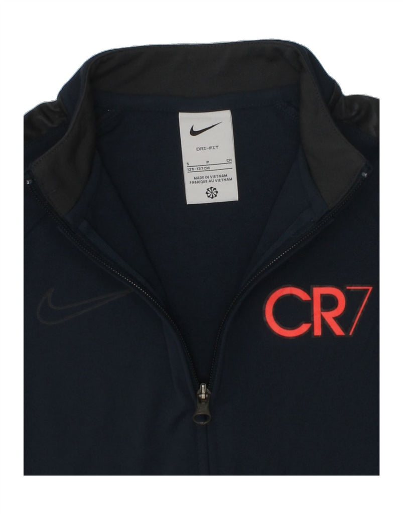 NIKE Boys Cristiano Ronaldo Tracksuit Top Jacket 8-9 Years Small Navy Blue | Vintage Nike | Thrift | Second-Hand Nike | Used Clothing | Messina Hembry 