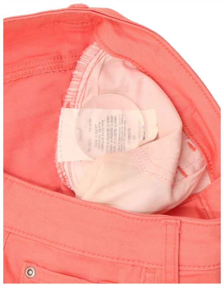 LEE Womens Mid Rise Regular Fit Casual Shorts US 8 Medium W28  Pink Cotton