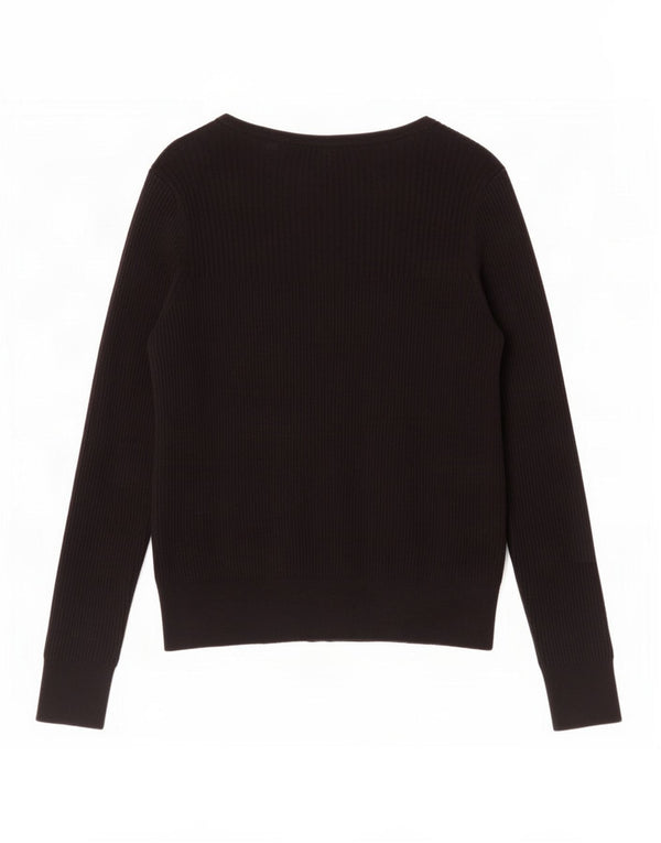 Marks & Spencer Womens Cardigan Sweater UK 14 Medium Black