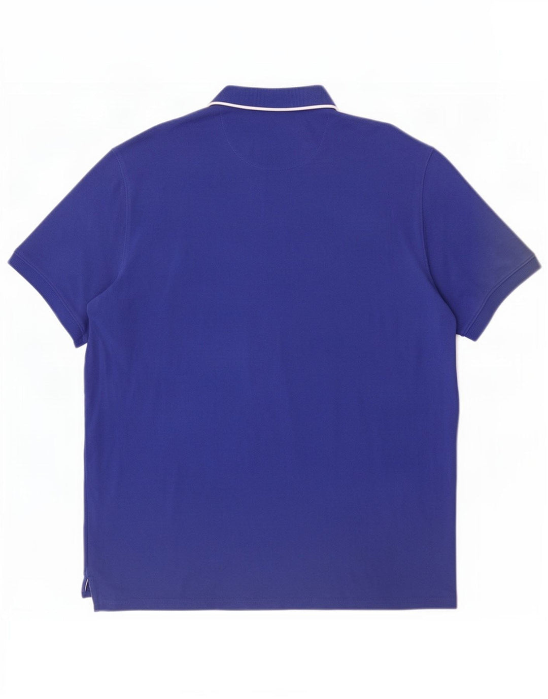 Massimo Dutti Mens Polo Shirt 2XL Blue Cotton