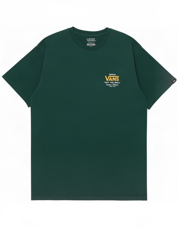 Vans Mens Classic Fit Graphic T-Shirt Top Medium Green Cotton