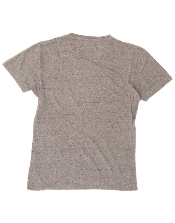 Calvin Klein Jeans Mens Graphic T-Shirt Top Medium Grey Flecked Cotton