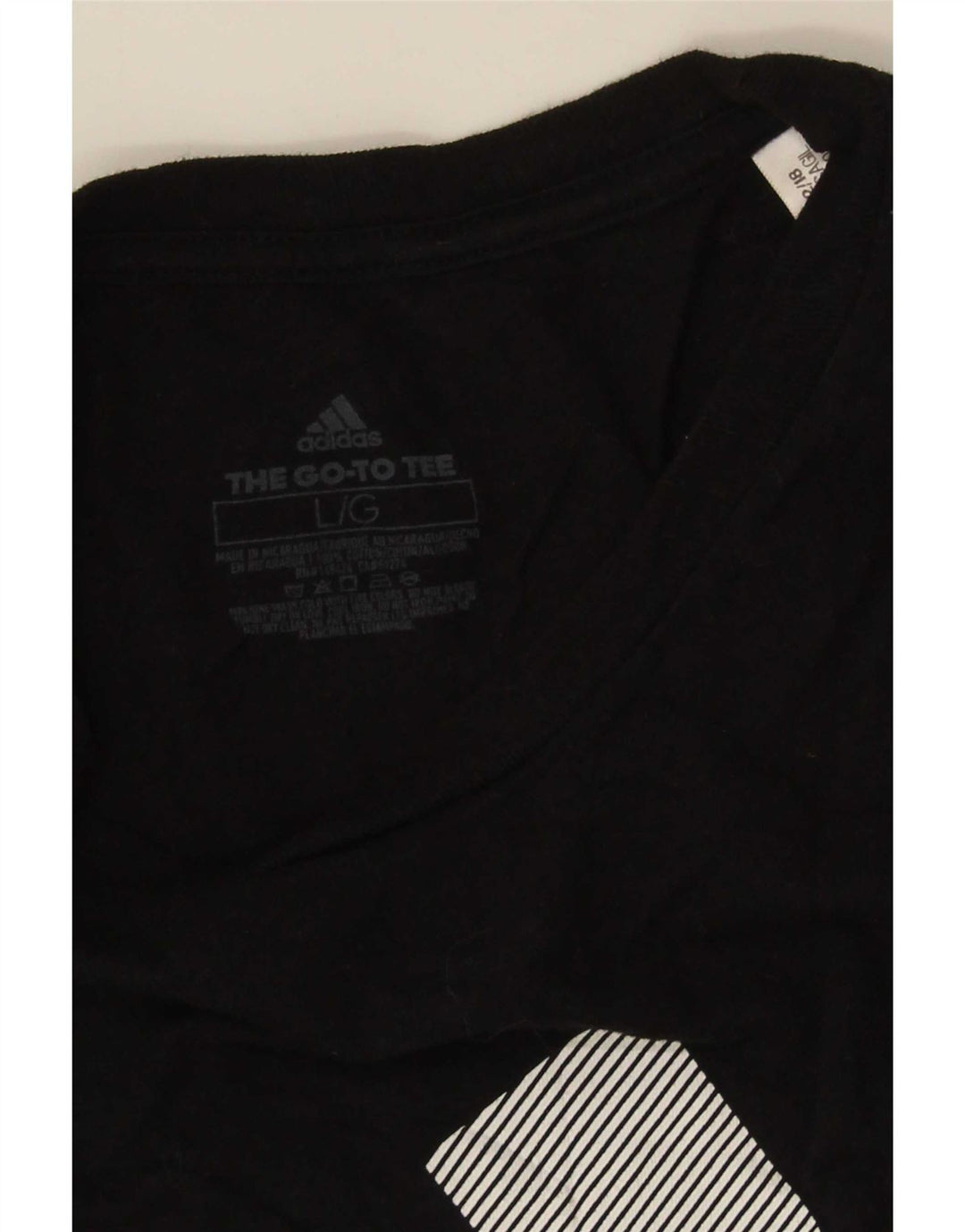 Adidas Mens Graphic T-Shirt Top Large Black