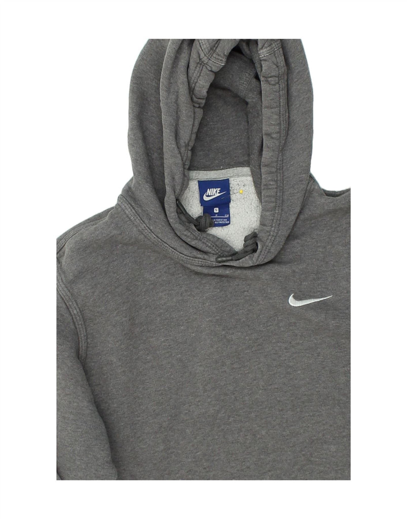 NIKE Mens Hoodie Jumper Small Grey Polyester | Vintage Nike | Thrift | Second-Hand Nike | Used Clothing | Messina Hembry 