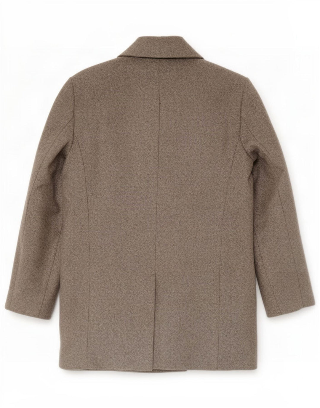 Reiss Mens Pea Coat UK 38 Medium Grey Wool
