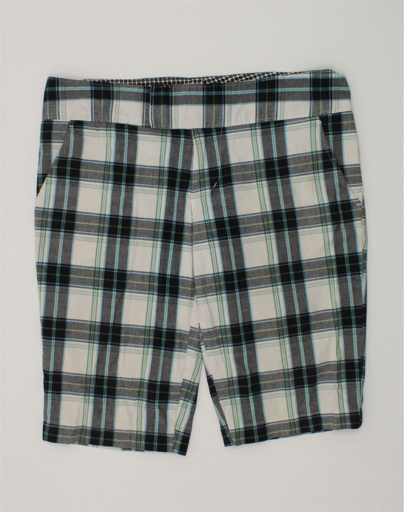 ROXY Boys Chino Shorts 15-16 Years W32 Grey Check Cotton | Vintage Roxy | Thrift | Second-Hand Roxy | Used Clothing | Messina Hembry 