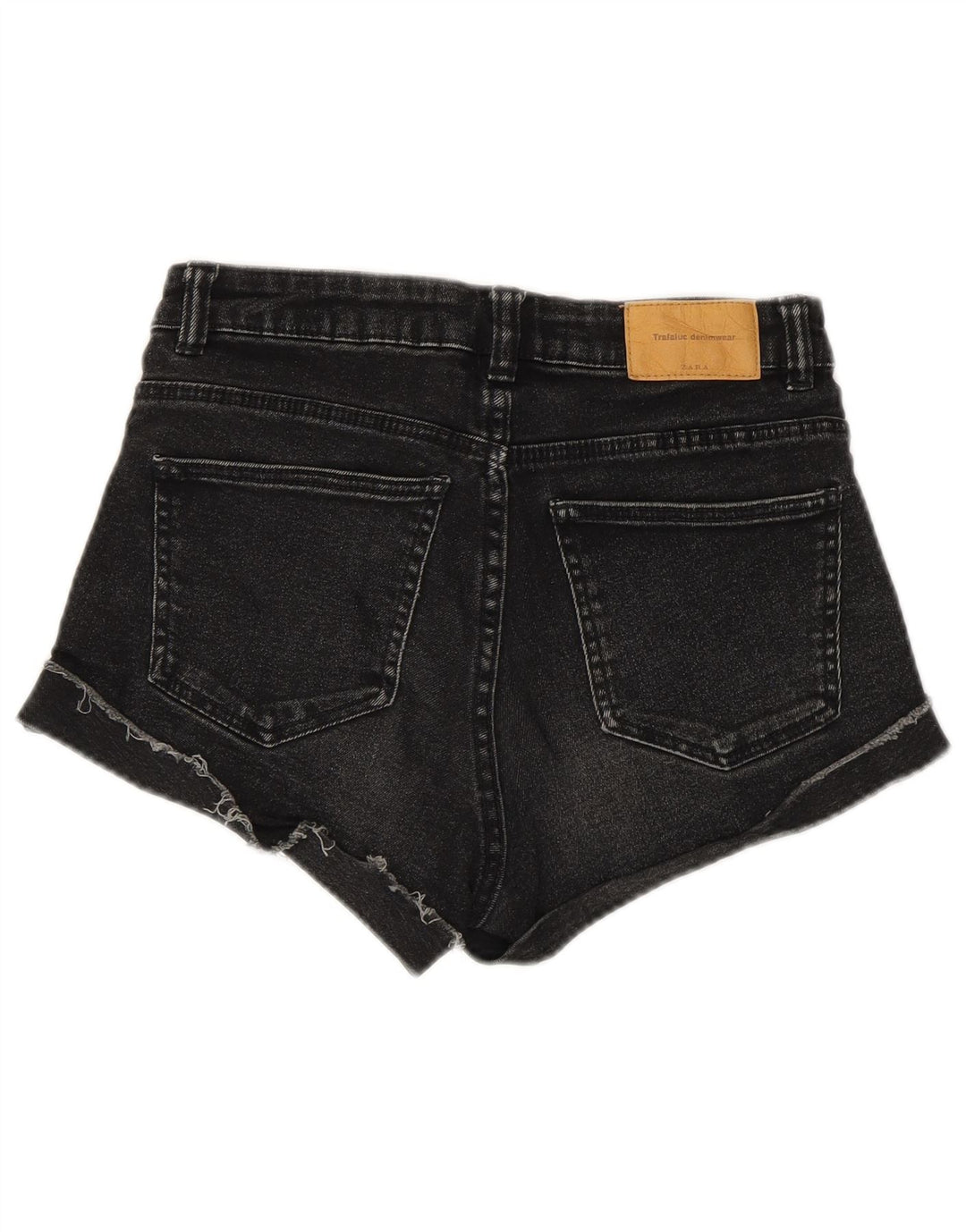 Zara Womens Denim Shorts EU 34 2XS W24  Black