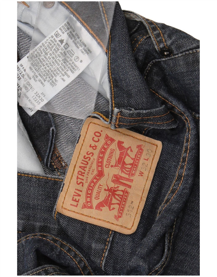Levi's Womens 512 Bootcut Jeans W32 L30 Navy Blue Cotton