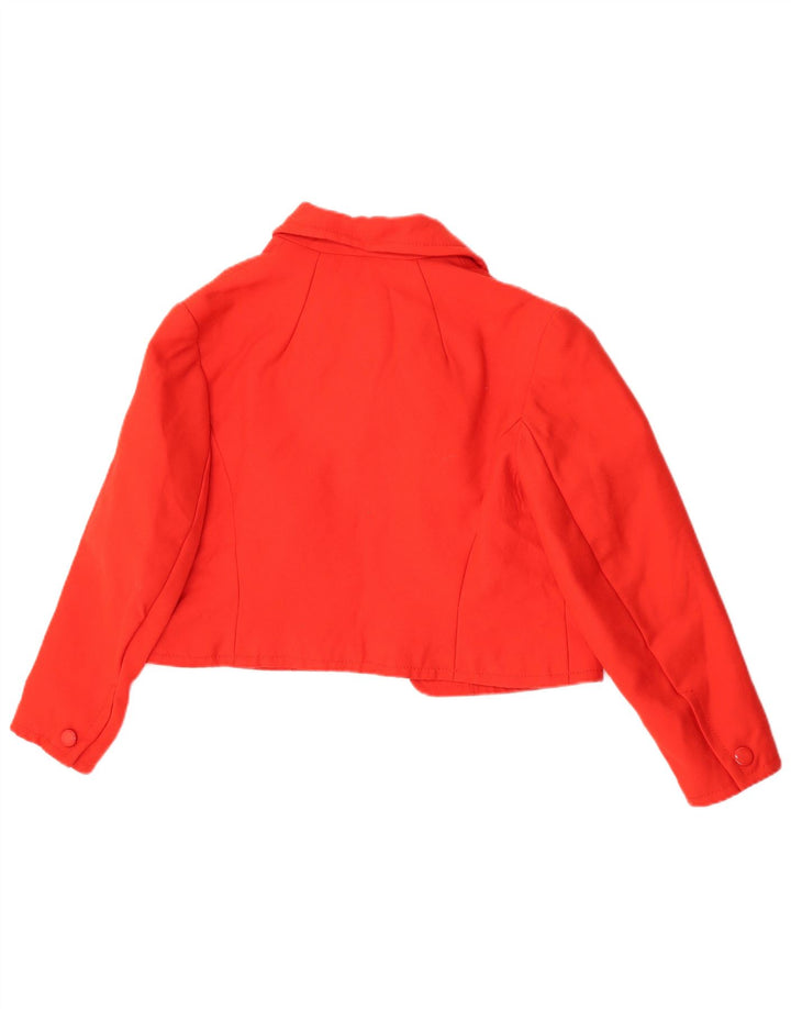 Vintage Womens Bolero Jacket UK 14 Medium Red New Wool