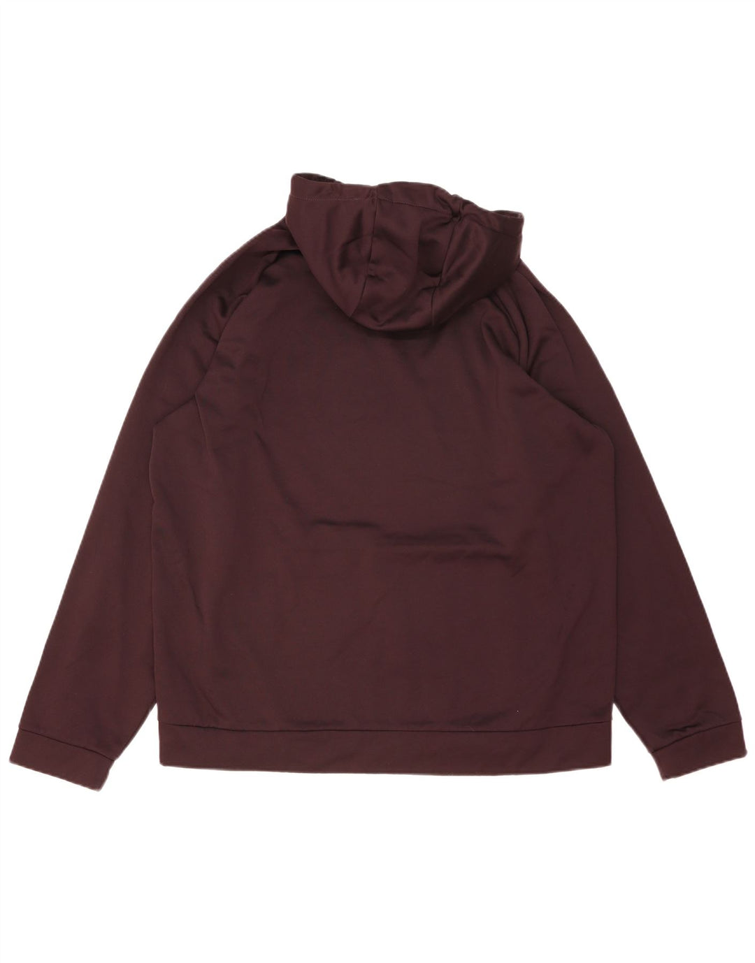 Nike Mens Dri Fit Hoodie Jumper XL Burgundy Polyester