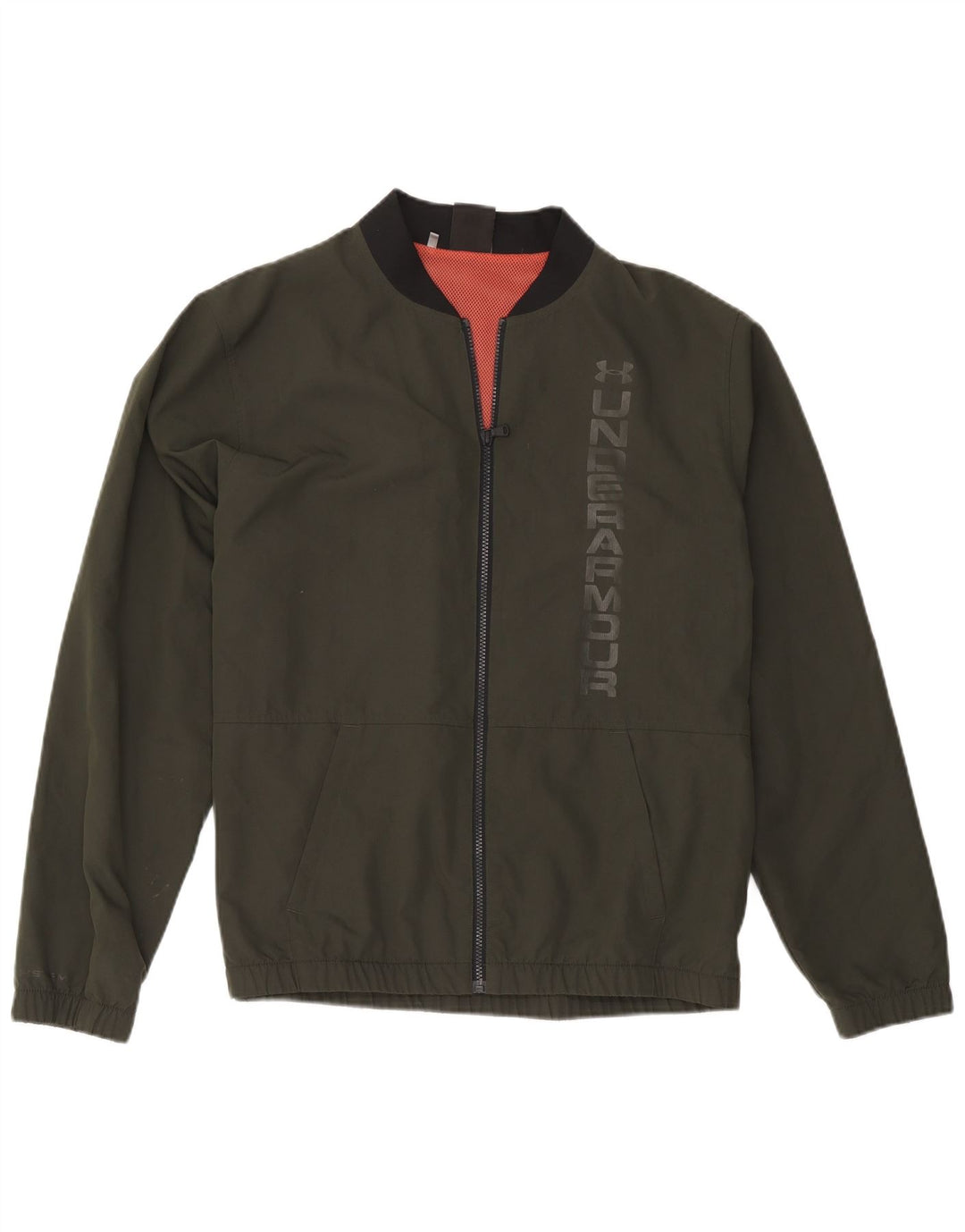 Under Armour Mens Graphic Bomber Jacket UK 40 Large Khaki