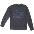 JACK & JONES Mens Graphic Sweatshirt Jumper Small Navy Blue Cotton Vintage Jack & Jones and Second-Hand Jack & Jones from Messina Hembry 