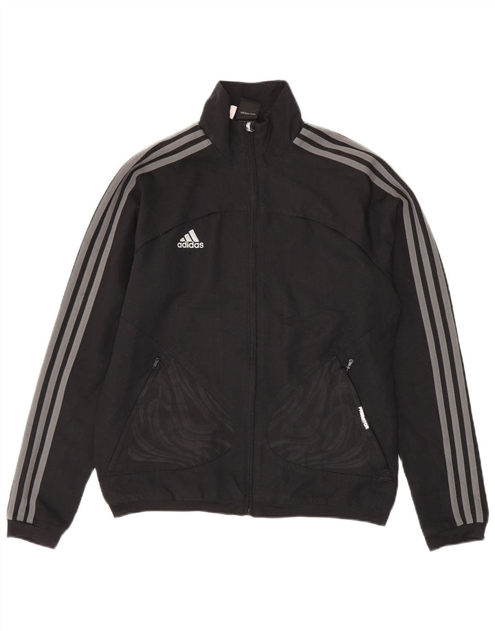 Adidas Boys Predator Tracksuit Top Jacket 13-14 Years Black Polyester