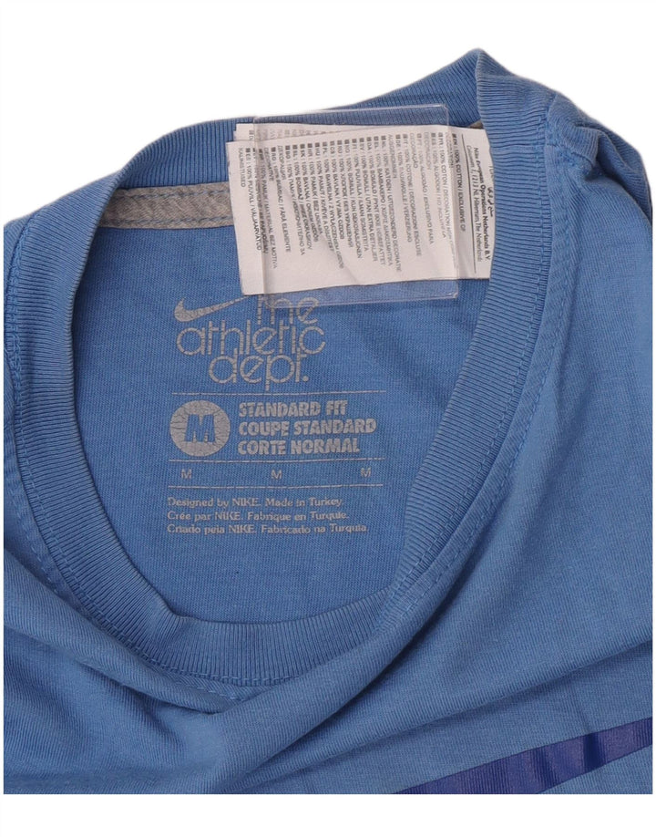 Nike Mens Standard Fit Graphic T-Shirt Top Medium Blue Cotton