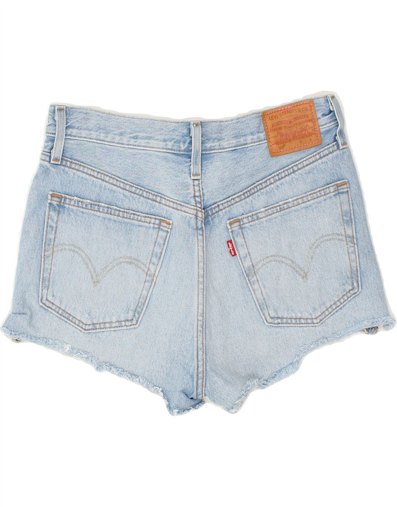 LEVI'S Womens 501 Denim Shorts W26 Small Blue Cotton | Vintage Levi's | Thrift | Second-Hand Levi's | Used Clothing | Messina Hembry 