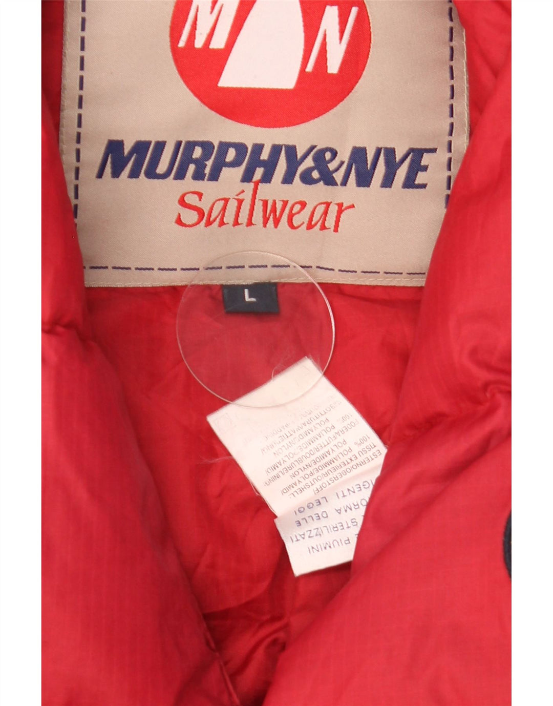 Murphy & Nye Mens Padded Gilet UK 40 Large Red Polyamide
