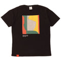 ZARA Mens Graphic T-Shirt Top Small Black Colourblock