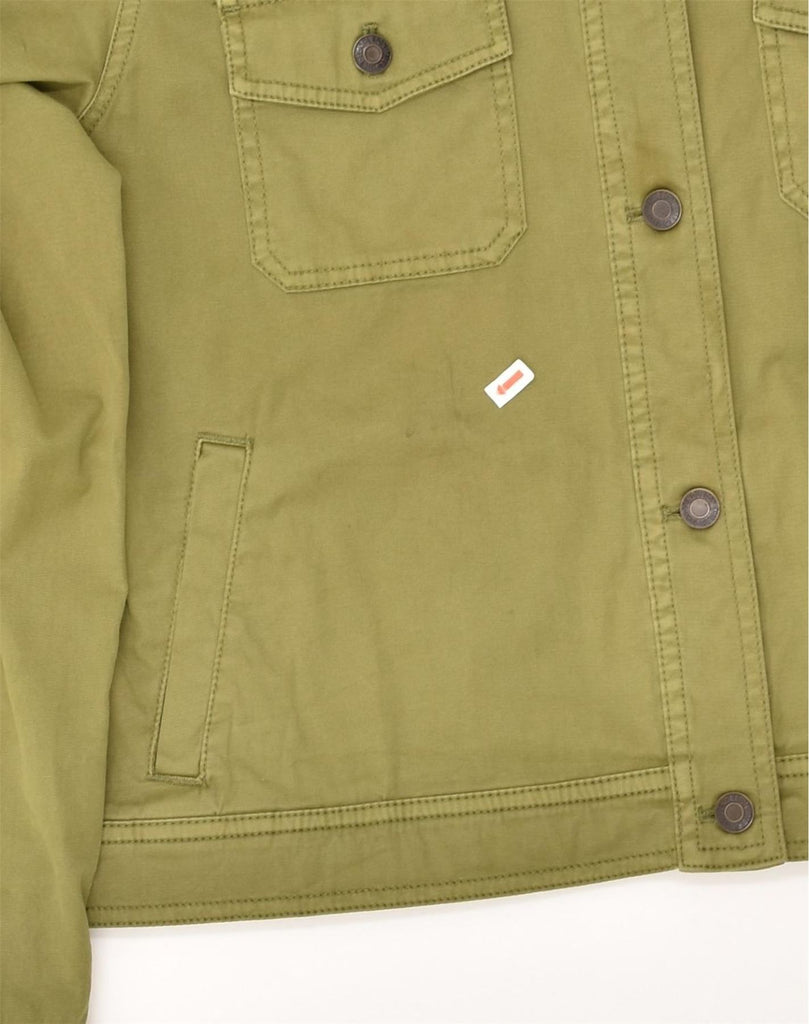 PENDLETON Womens Bomber Jacket UK 16 Large Khaki Cotton | Vintage Pendleton | Thrift | Second-Hand Pendleton | Used Clothing | Messina Hembry 
