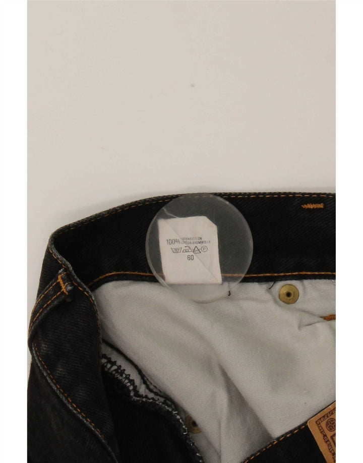 Casucci Mens Straight Jeans IT 48 Medium W30 L27 Black Cotton