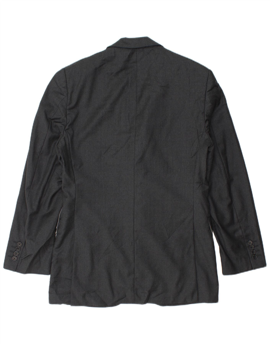 Aquascutum Mens 2 Button Blazer Jacket UK 36 Small Grey Wool