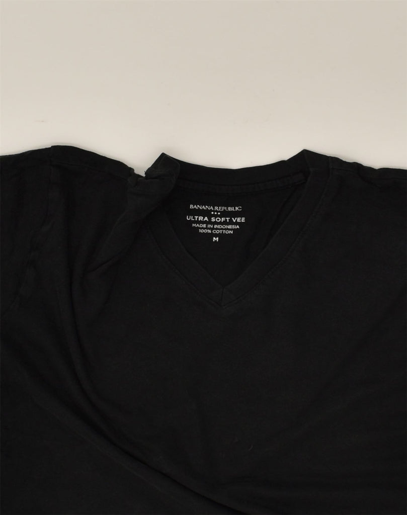 BANANA REPUBLIC Mens T-Shirt Top Medium Black | Vintage Banana Republic | Thrift | Second-Hand Banana Republic | Used Clothing | Messina Hembry 