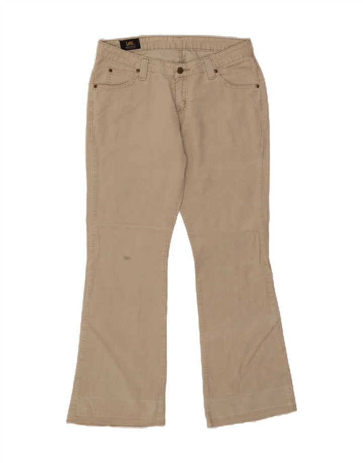 LEE Womens Bootcut Corduroy Trousers W33 L31 Beige Cotton Vintage Lee and Second-Hand Lee from Messina Hembry 