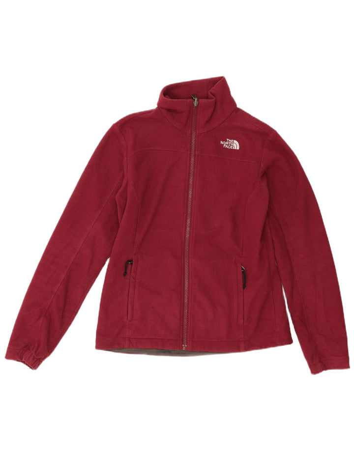 The North Face Womens Fleece Jacket UK 10 Small Burgundy Polyester
