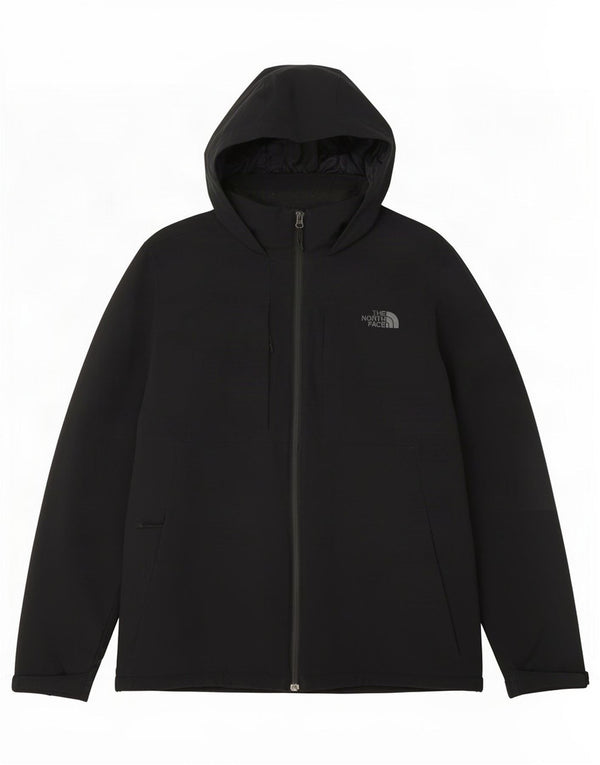 The North Face Mens Hooded Windbreaker Jacket UK 40 Large Black Polyester