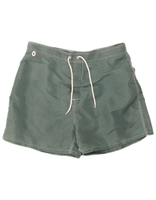 Sundek Mens Swimming Shorts Medium  Green Colourblock Nylon