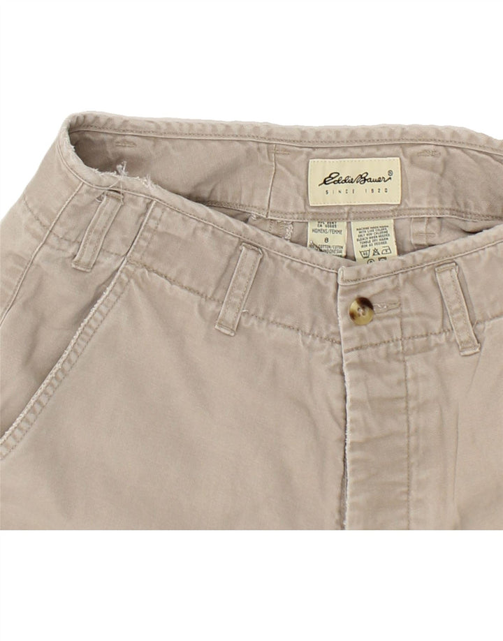 EDDIE BAUER Womens Chino Shorts US 8 Medium W28  Grey Cotton Vintage Eddie Bauer and Second-Hand Eddie Bauer from Messina Hembry 