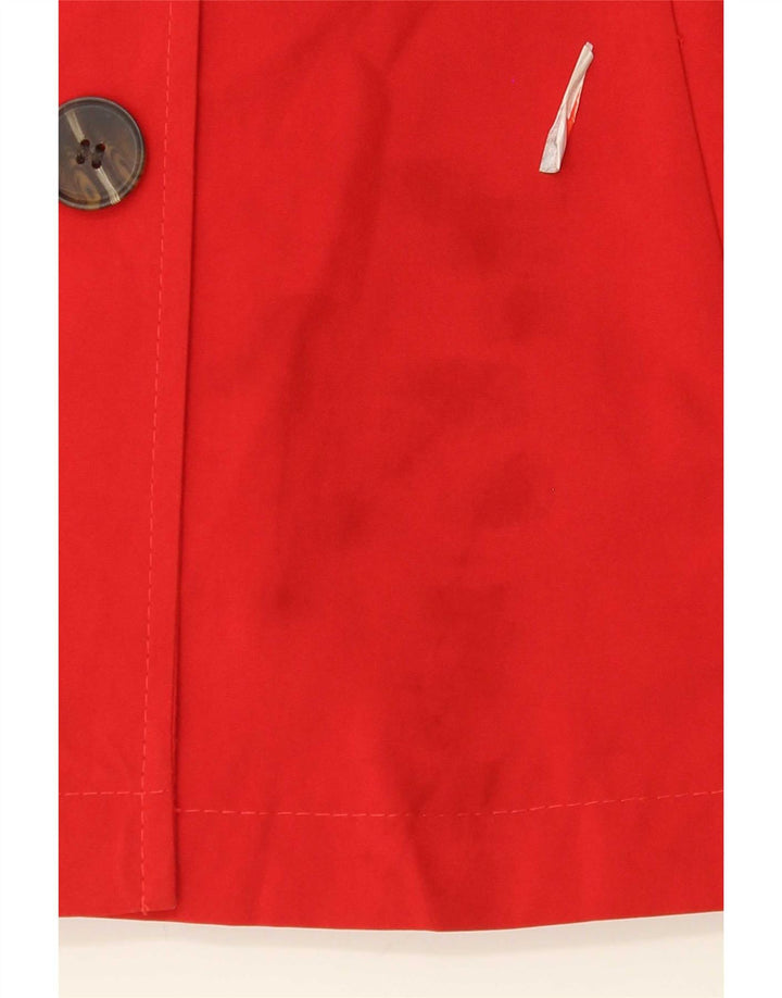 Marks & Spencer Womens Short Trench Coat UK 22 3XL Red Polyester