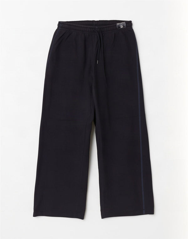Champion Womens Wide Leg Tracksuit Trousers UK 14 Large Navy Blue Cotton