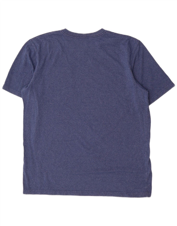 Carhartt Mens T-Shirt Top Large Navy Blue Cotton