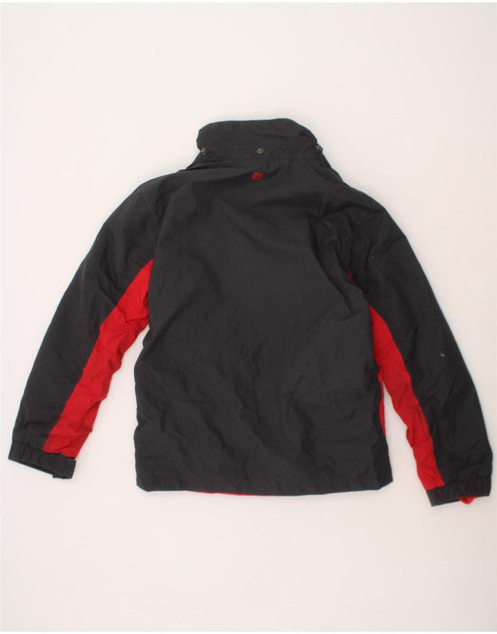 MOUNTAIN WAREHOUSE Boys Windbreaker Jacket 7-8 Years Black Colourblock Vintage Mountain Warehouse and Second-Hand Mountain Warehouse from Messina Hembry 