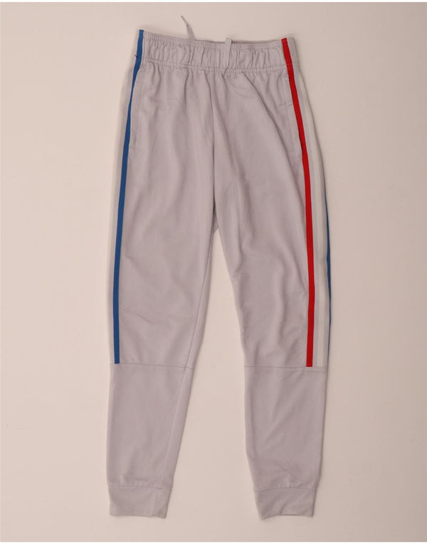 Adidas Boys Tracksuit Trousers Joggers 12-13 Years  Grey Polyester
