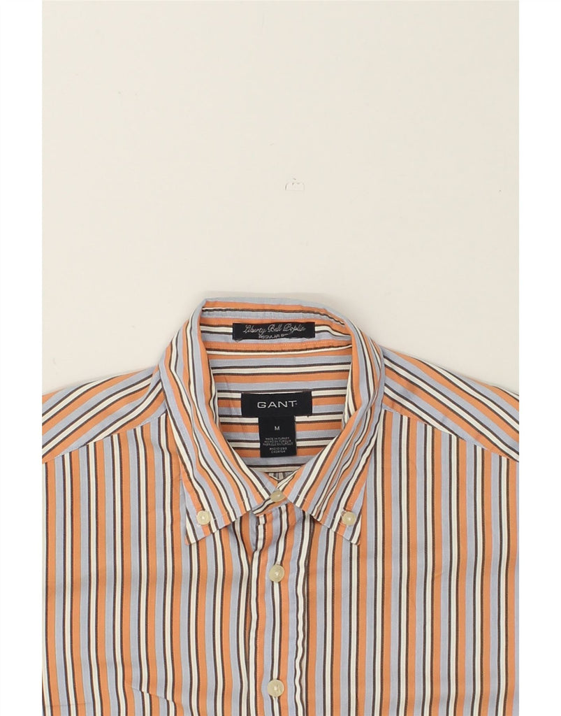 GANT Mens Regular Fit Shirt Medium Orange Striped Cotton | Vintage Gant | Thrift | Second-Hand Gant | Used Clothing | Messina Hembry 