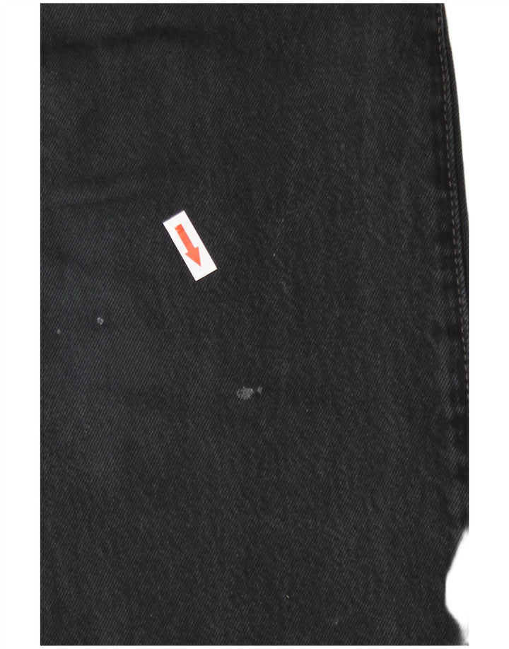 Levi's Mens 501 Straight Jeans W33 L30 Black Cotton