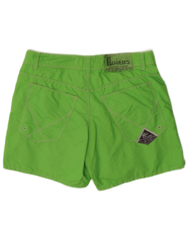 ROY ROGERS Mens Casual Shorts IT 48 Medium W34  Green Nylon