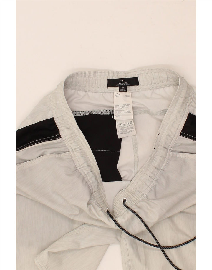 RIP CURL Mens Sport Shorts Medium Off White Colourblock Polyester