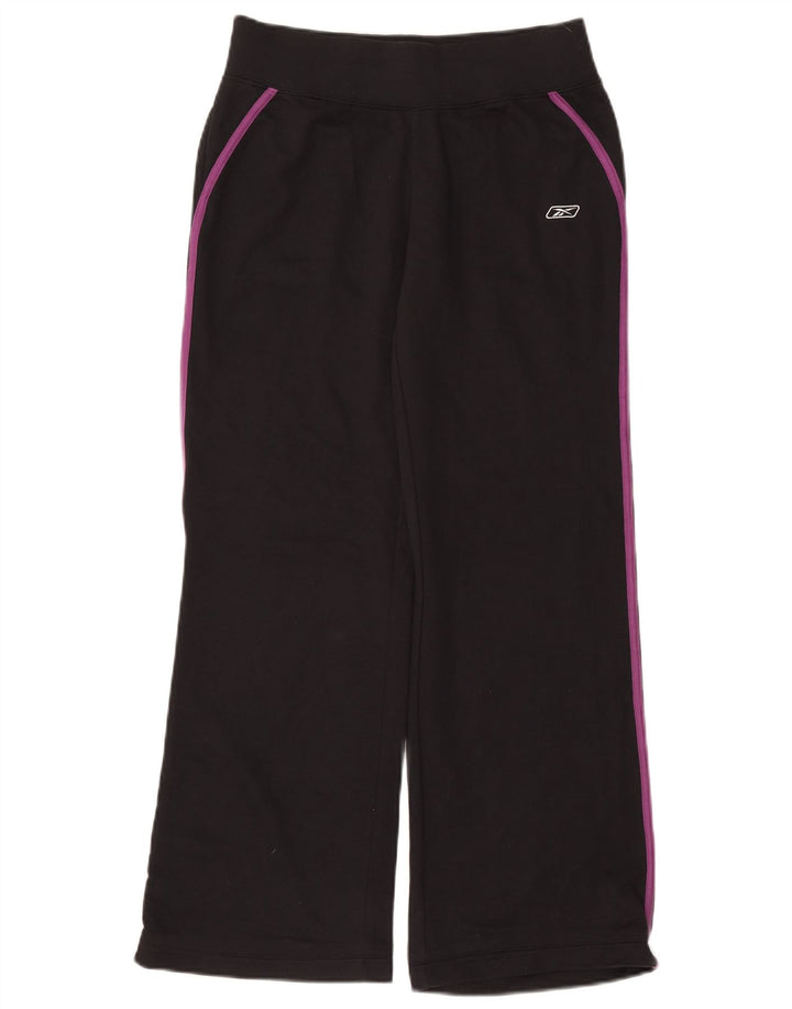 Reebok Womens Tracksuit Trousers UK 10 Small Black Cotton